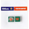 ANTIVIBRATEUR WILSON RG 2025 DAMPENER 2 PACK Green/Orange