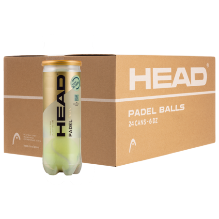 CARTON DE 24 TUBES DE 3 BALLES HEAD PADEL PRO+