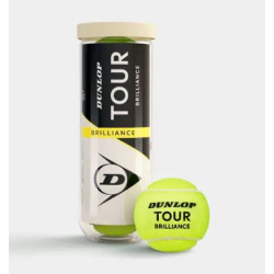CARTON DE 18 TUBES DE 3 BALLES DUNLOP TOUR BRILLANCE