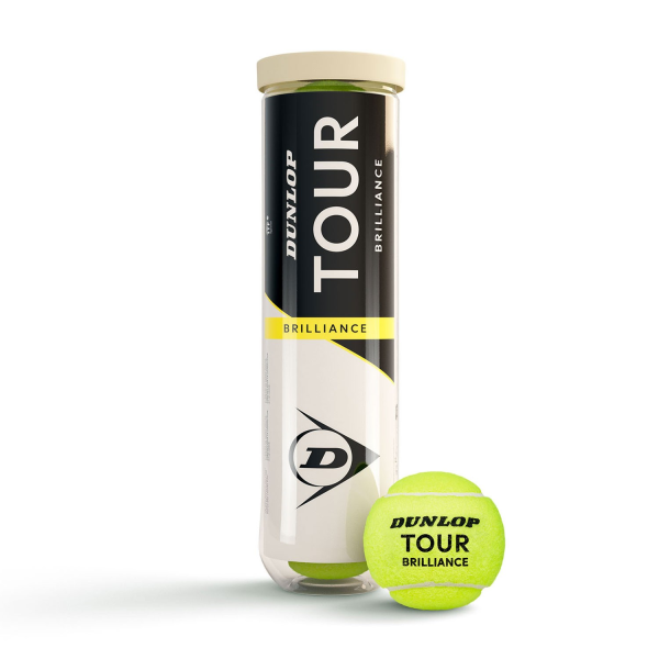 TUBE DE 4 BALLES DUNLOP TOUR BRILLANCE