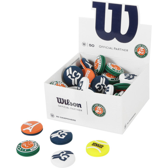 50 ANTIVIBRATEURS WILSON ROLAND GARROS VIBRA COLLECTION