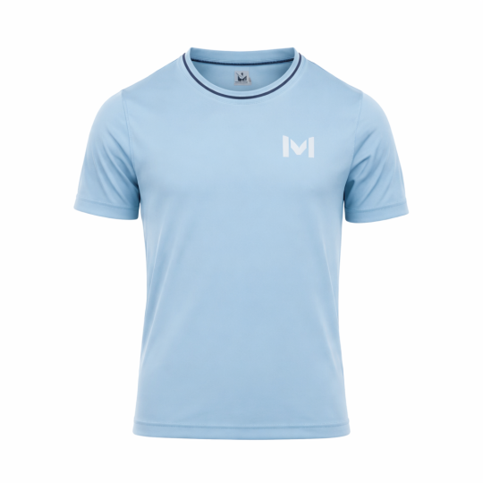 T-SHIRT MOURATOGLOU GS PERFORMANCE BLEU CIEL
