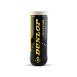 TUBE DE 3 BALLES DUNLOP PRO PADEL