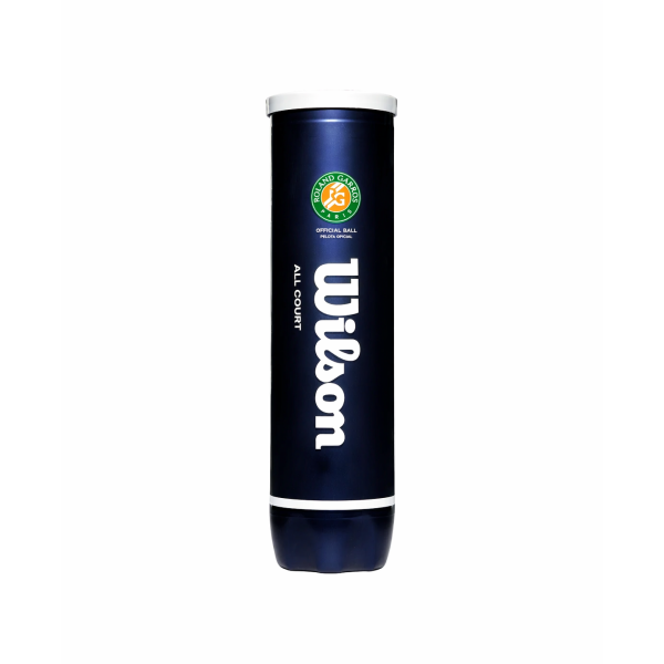 TUBE DE 4 BALLES WILSON ROLAND GARROS ALL COURT