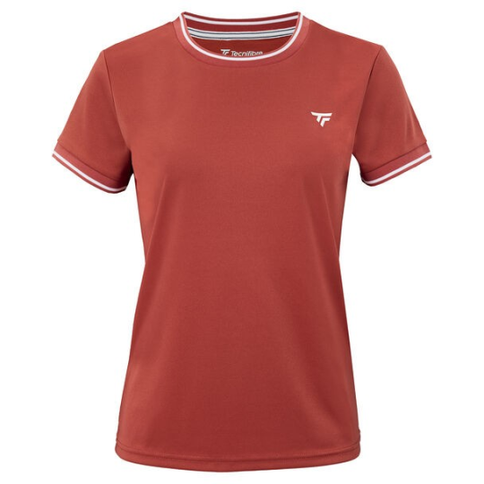 TEE SHIRT FEMME TECNIFIBRE TEAM TECH TERRACOTTA