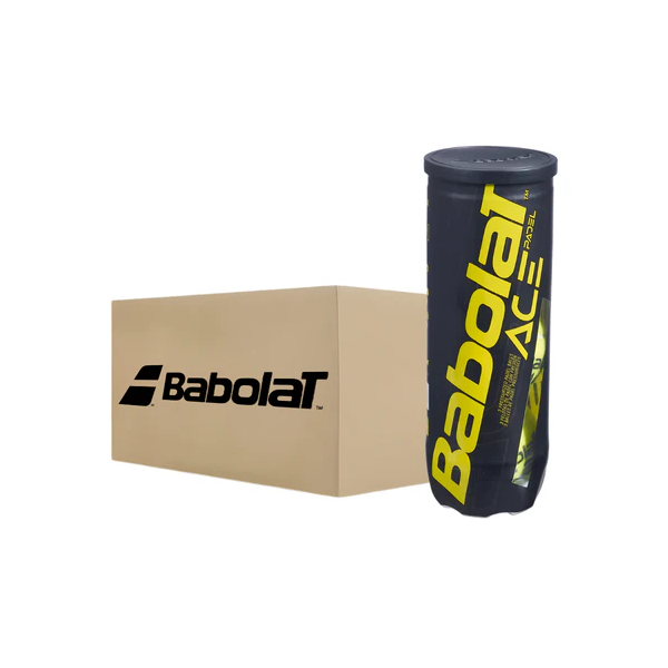 CARTON DE 24 TUBES 3 BALLES BABOLAT ACE PADEL