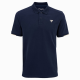 POLO PIQUE TECNIFIBRE COL RIB MARINE