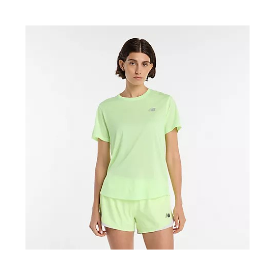TEE SHIRT NEW BALANCE SE POLY KNIT JAUNE