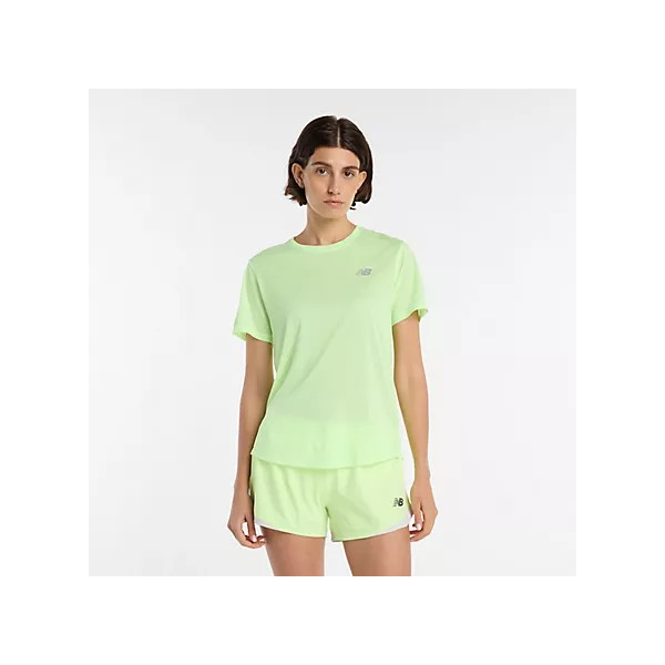 TEE SHIRT NEW BALANCE SE POLY KNIT JAUNE