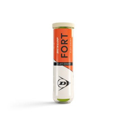 TUBE DE 4 BALLES DUNLOP FORT CLAY COURT