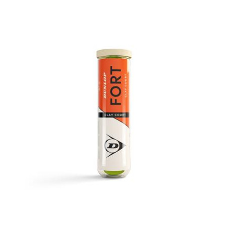 TUBE DE 4 BALLES DUNLOP FORT CLAY COURT