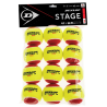 SACHET DE 12 BALLES DUNLOP MINI TENNIS STAGE 3