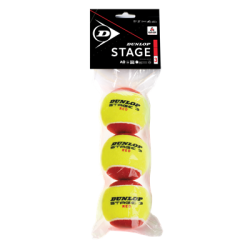 SACHET DE 3 BALLES DUNLOP MINI TENNIS STAGE 3