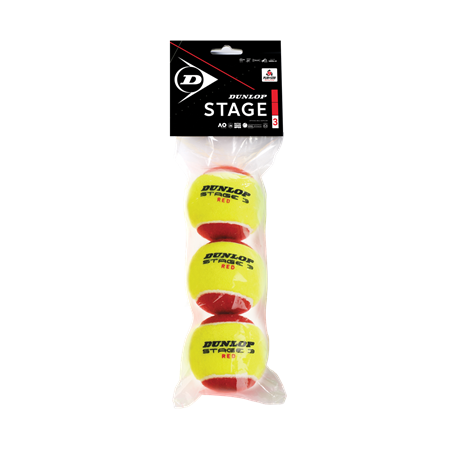 SACHET DE 3 BALLES DUNLOP MINI TENNIS STAGE 3